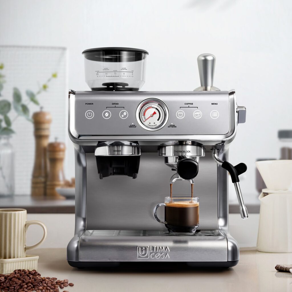 Refurbished Ultima Cosa Presto Bollente Espresso Machine with Grinder