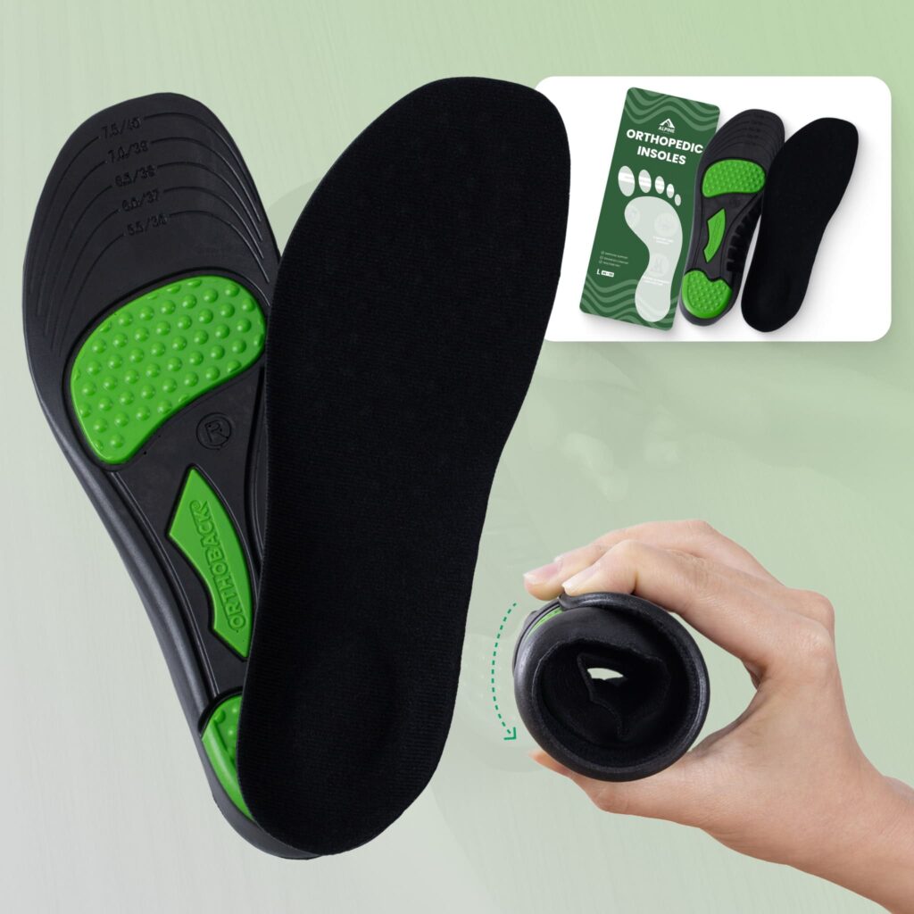 Alpine Orthopedic Soles Pain Relieving Shock Absorbing Foot Pads