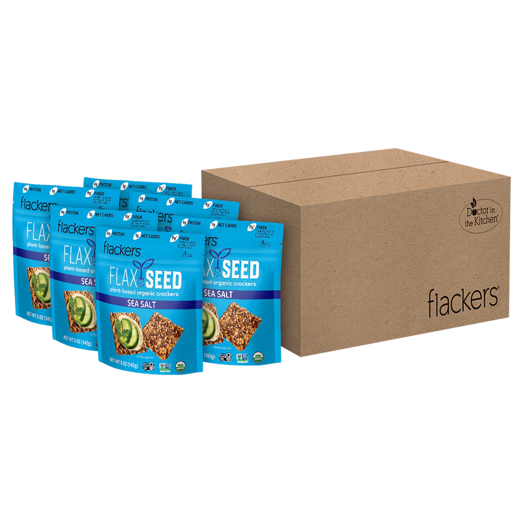 Sea Salt Flackers Best-Selling Organic Flaxseed Crackers